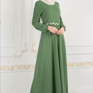 Long sleeve maxi dress abaya